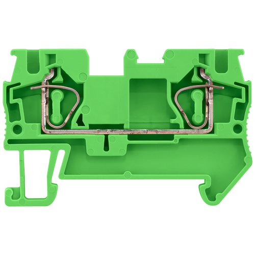 Through-type terminal with spring-loaded connection, cross-section: 4 mm2, width: 6.2 mm