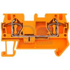 Through-type terminal with spring-loaded connection, cross-section: 4 mm2, width: 6.2 mm