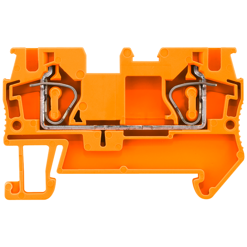 Through-type terminal with spring-loaded connection, cross-section: 4 mm2, width: 6.2 mm