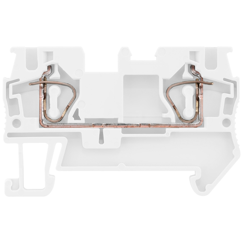 Through-type terminal with spring-loaded connection, cross-section: 4 mm2, width: 6.2 mm