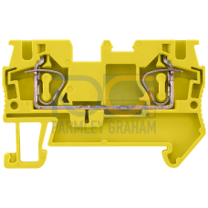 Through-type terminal with spring-loaded connection, cross-section: 4 mm2, width: 6.2 mm
