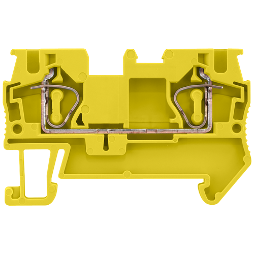 Through-type terminal with spring-loaded connection, cross-section: 4 mm2, width: 6.2 mm