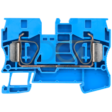 Through-type terminal with spring-loaded connection, cross-section: 1.5-10 mm2, width: 10 mm