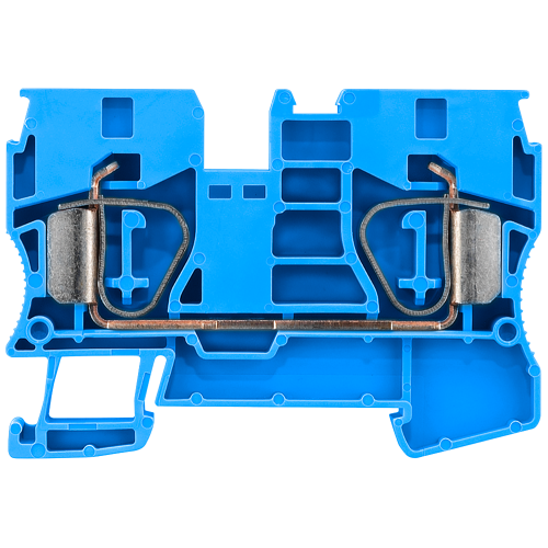 Through-type terminal with spring-loaded connection, cross-section: 1.5-10 mm2, width: 10 mm