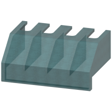 Terminal cover, 4-pole, 16 A, accessories for 3LD2 main and emergency switching-off switches