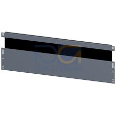 SIVACON, base, with cable gland, IP00, D: 400 mm, W: 800 mm, zinc-plated