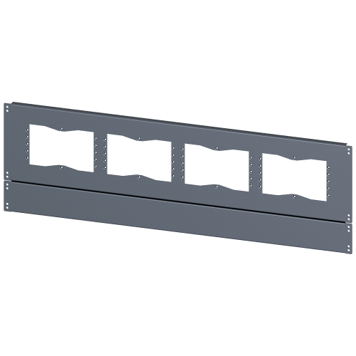 SIVACON, base, with cutouts for flanges, IPXX, T: 500 mm, W: 1200 mm, zinc-plated
