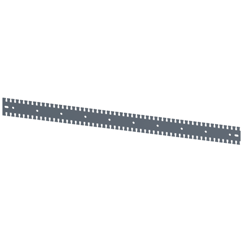 SIVACON, mounting rail, serrated, L: 1000 mm, zinc-plated