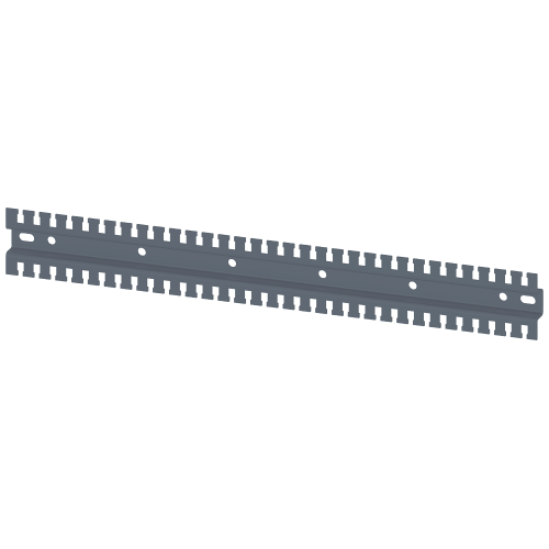 SIVACON, mounting rail, serrated, U- shape L: 600 mm, zinc-plated