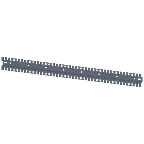 SIVACON, mounting rail, serrated, U- shape L: 800 mm, zinc-plated