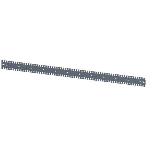 SIVACON, mounting rail, serrated, L: 1200 mm, zinc-plated