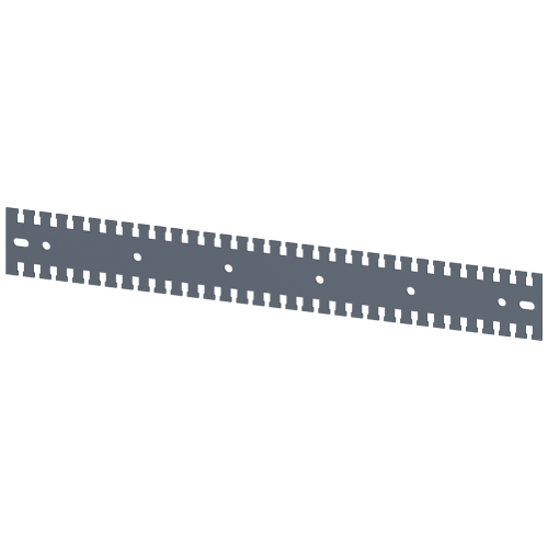 SIVACON, mounting rail, serrated, L: 600 mm, zinc-plated