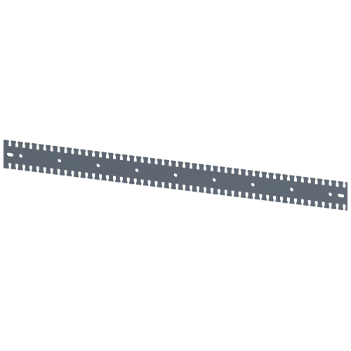 SIVACON, mounting rail, serrated, L: 900 mm, zinc-plated