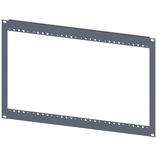 SIVACON, frame for installation of test switches 19", 7 HU, zinc-plated
