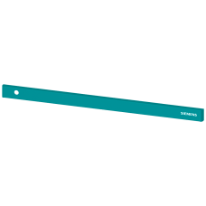 SIVACON, trim strip, W: 1000 mm, above the door with Siemens logo, with cutout for indicator light left, Petrol