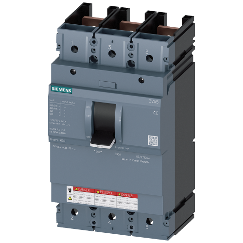 Molded case switch 3VA5 UL frame 400 max. short-circuit breaking capacity 65 kA @ 480 V