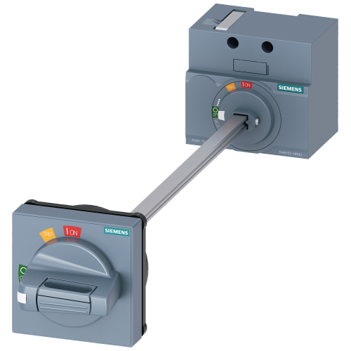 Door mounted rotary operator standard, rigid without tolerance adapter IEC IP65 with door interlocking accessory for: 3VA1 100/160