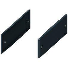 Base covers, side, H: 100 mm, D: 400 mm, sim. RAL 5020, 2 units, ...