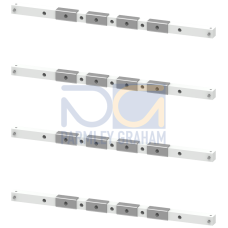 SIVACON S4 Holder for copper busbars Switch 3WL size 1 Cross-section 25x 25 mm, perforated 3 or 4-po
