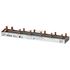 Compact pin busbar, 10 mm2, connection: 2-pole (L  N) 1x RCCB 2-pole + 5x AFDD 5SM6