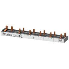 Compact pin busbar, 10 mm2, connection: 2-pole (L  N) 1x RCCB 2-pole + 5x AFDD 5SM6