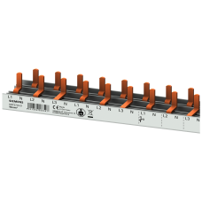 compact Pin Busbar, 10mm2 connection: 3p/N compact device 1 MW touch protected 1000mm cuttable