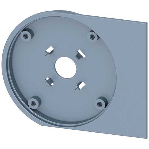Auxiliary switch module, rotary operator, mounting adapter for side wall mounted rotary operator, accessory