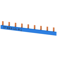 Compact pin busbar, 10 mm2 N (color blue) MCB 1/N, 1 MW, finger-safe