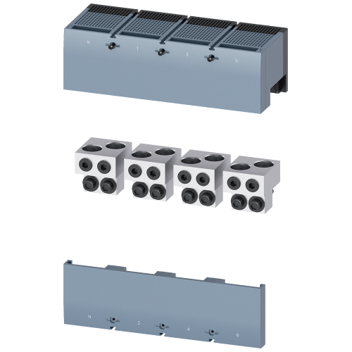 Circular conductor terminal TA4.1 2x 400 kcmil - 750 kcmil for 2 cables, 4 units