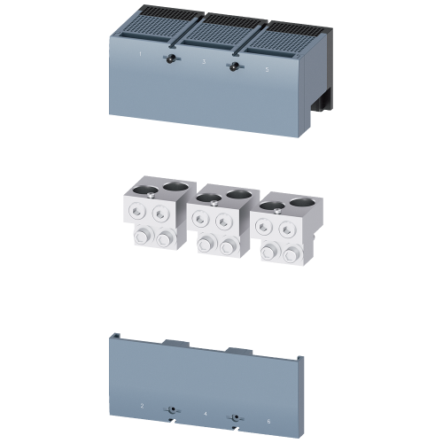 Circular conductor terminal TA4.1 2x 400 kcmil - 750 kcmil for 2 cables, 3 units