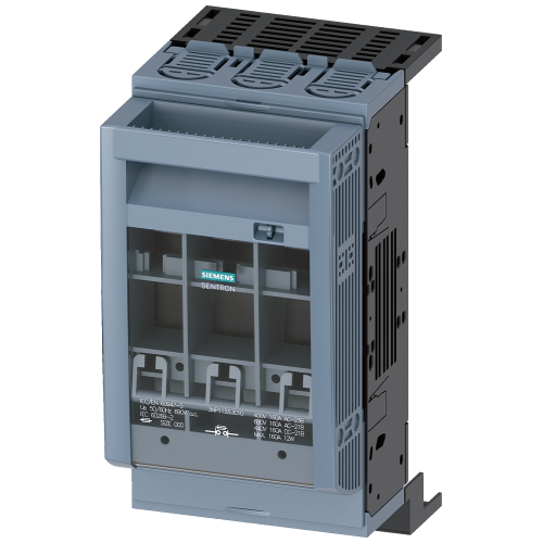 SENTRON, Fuse switch disconnector 3NP1, 3-pole, NH00, 160 A, for Rittal busbar system 60 mm, flat te