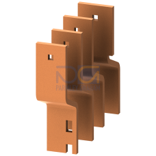 Connection vertical busbar front left 40x 10 mm D: 400 mm