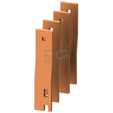 SIVACON S4 Lugs main busbar on distribution busbar Distribution busbar cascaded Main busbar front Cr