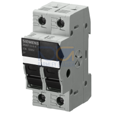 SENTRON, cylindrical fuse holder, 10 x 38 mm, 2-pole, In: 25 A, Ue DC: 1000 V, LED Signal detector, for photovoltaic application