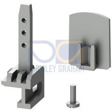 Vibration and shock kit 2 mounting rail limitations 4 screws, 2 long pin