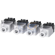 Circular conductor terminal with control wire voltage tap, 4 units, for 3VA5 250