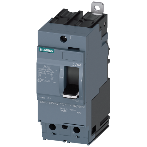 Circuit breaker 3VA4 UL frame 125 breaking capacity class H 65 kA @ 277 V 1-pole