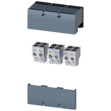 Circular conductor terminal, 4 cables, with control wire voltage tap, 3 units, accessory