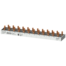 Compact pin busbar, 10 mm2, connection +/AS 12x CBE 1 MW finger-safe
