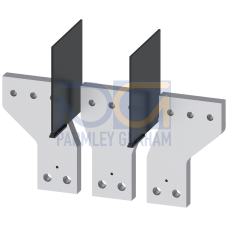 Front bus connectors offset, 3 units, accessories for: 3VA1/2 1000.