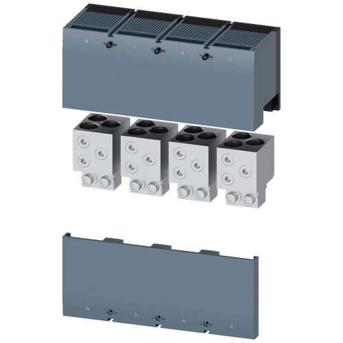 Circular conductor terminal TA4.2 3x 500 kcmil - 750 kcmil for 3 cables, 4 units