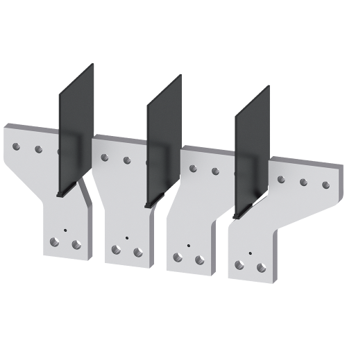 Front bus connectors broadened 4 units for 3VA55/65/66