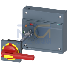 Door mounted rotary operator EMERGENCY OFF IEC IP65 with door interlocking for 3VA55/65/66