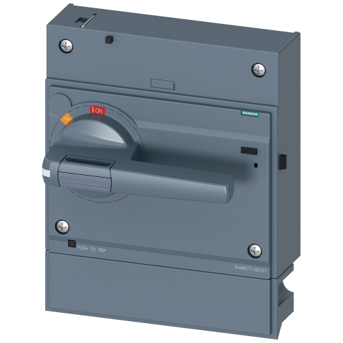 Front mounted rotary operator standard with door interlocking IEC IP30/40 for 3VA55; 3VA65/66
