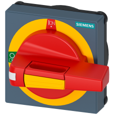 Handle with masking frame Emergency switching-off with illumination Size 75x 75, for shaft 8x 8, 0-I