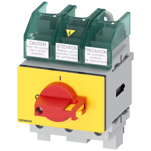 SENTRON, switch disconnector 3LD5 UL, EMERGENCY OFF switch, 3-pole, approved