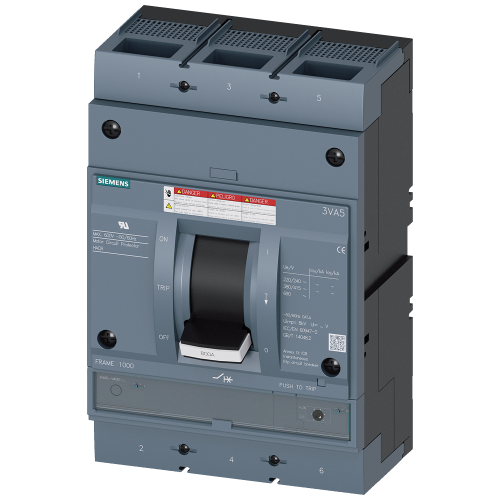 Circuit breaker 3VA5 UL frame 800 max. short-circuit breaking capacity without contactor