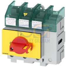 SENTRON, switch disconnector 3LD5 UL, EMERGENCY OFF switch, 4-pole, approved