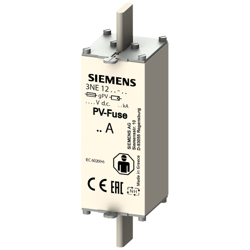 PV fuse link, with blade contacts, NH1XL, In: 63 A, gPV, Un DC: 1500 V