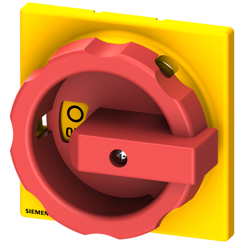 Rotary operator, selector switch red/yellow, for molded-plastic enclosure, for 63-125 A